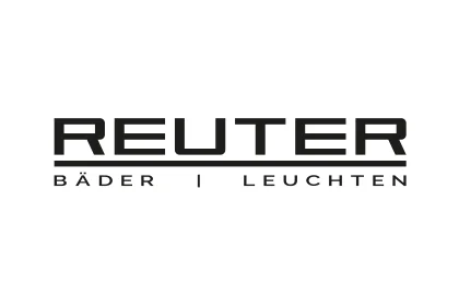 Reuter logo with the German wording “BÄDER | LEUCHTEN” beneath the name.