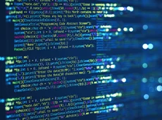 In der Programmierung wird C/AL von AL abgelöst Bunte Codezeilen auf blauem Hintergrund
