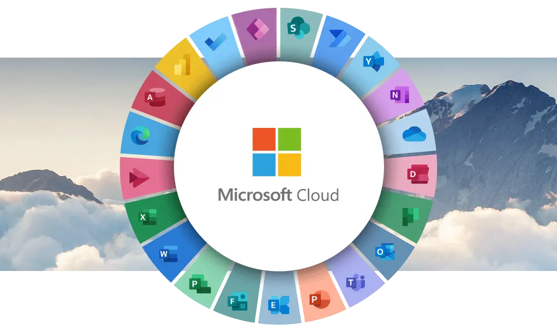 Microsoft 365. Übersicht der Produktlogos