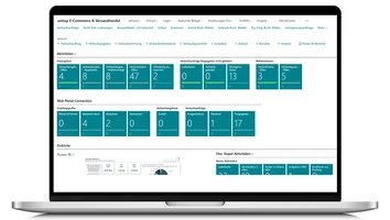 Rollencenter by unitop for e-commerce and mail order with tiles and web portal connection.