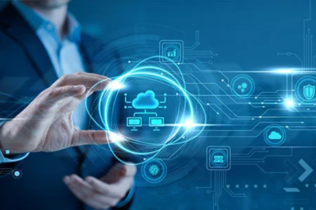IT-Governance-Beratung der GOB – Strukturen und Prozesse sicher steuern Symbolbild: Cloud-, Schutz- und Prozess-Icons – IT-Governance-Beratung der GOB für Unternehmen.