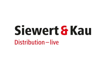 Siewert & Kau logo with black lettering, red ampersand and slogan ‘Distribution – live’.