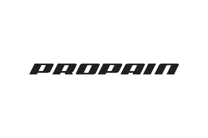 PROPAIN logo in black italicised capital letters on a white background.