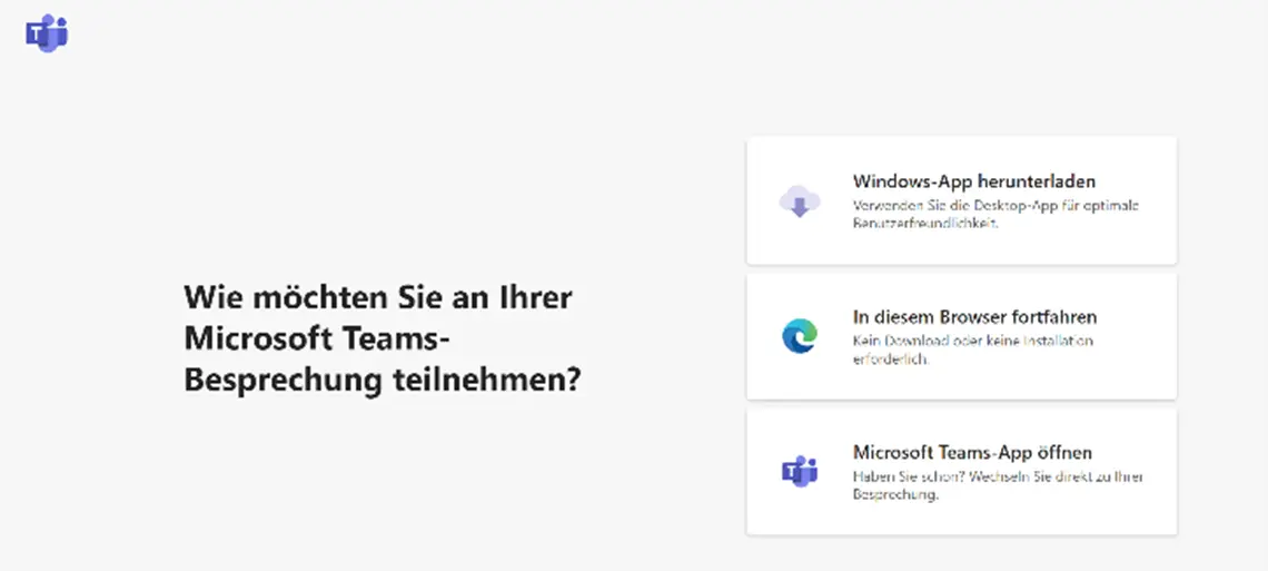 Teams-Intro: Verbindung