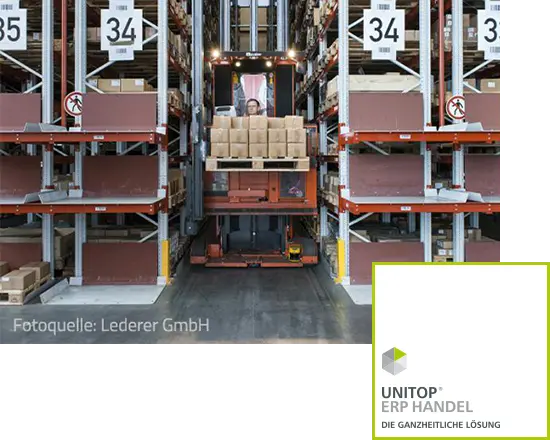 Hochregallager eines Multichannel-Händlers