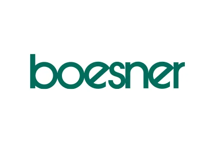 boesner logo in green lowercase letters on a white background.
