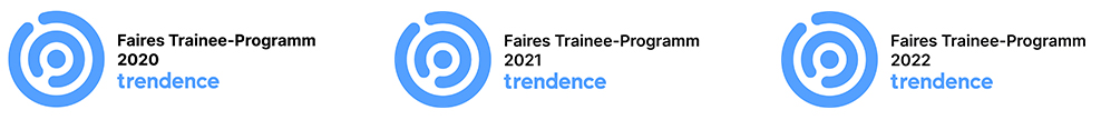 Auszeichnung "Faires Trainee Programm" 2020, 2021, 2022